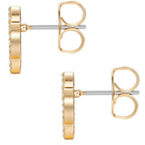 Ohrstecker gelbgold Zirkonia weiß Perlmutt weiß