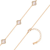 Kette mit Anhänger gelbgold Zirkonia weiß Perlmutt weiß