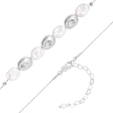 Kette Glasperle weiß