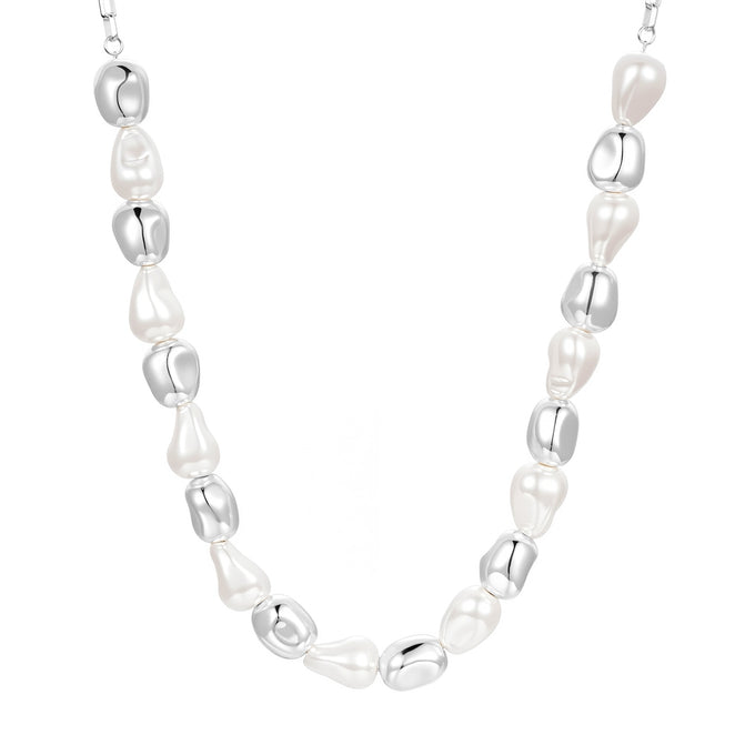Kette Glasperle weiß