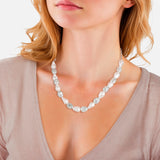 Kette Glasperle weiß