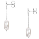Ohrstecker Glasperle weiß