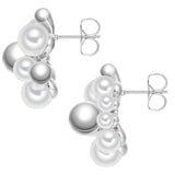 Ohrstecker Perle (synth.) weiß