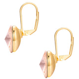 Creolen gelbgold Glas apricot