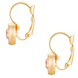 Ohrhänger gelbgold Glaskristall apricot