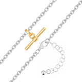 Kette mit Anhänger bicolor