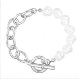 Armband Perle (synth.) weiß