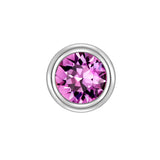 Piercing Sterling Silber Zirkonia lila