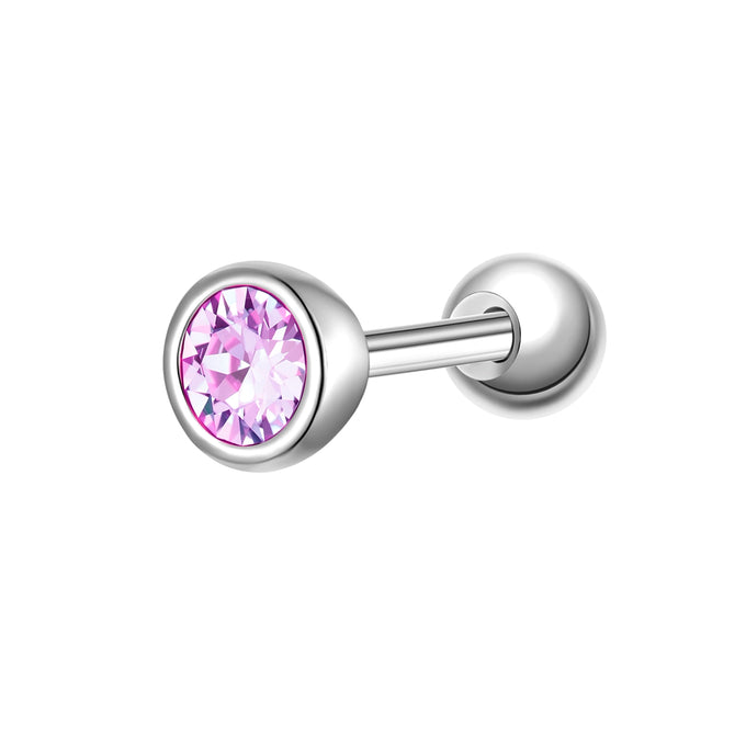 Piercing Sterling Silber Zirkonia violett