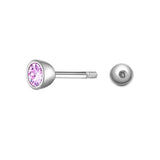 Piercing Sterling Silber Zirkonia violett