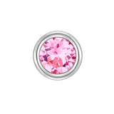 Piercing Sterling Silber Zirkonia pink