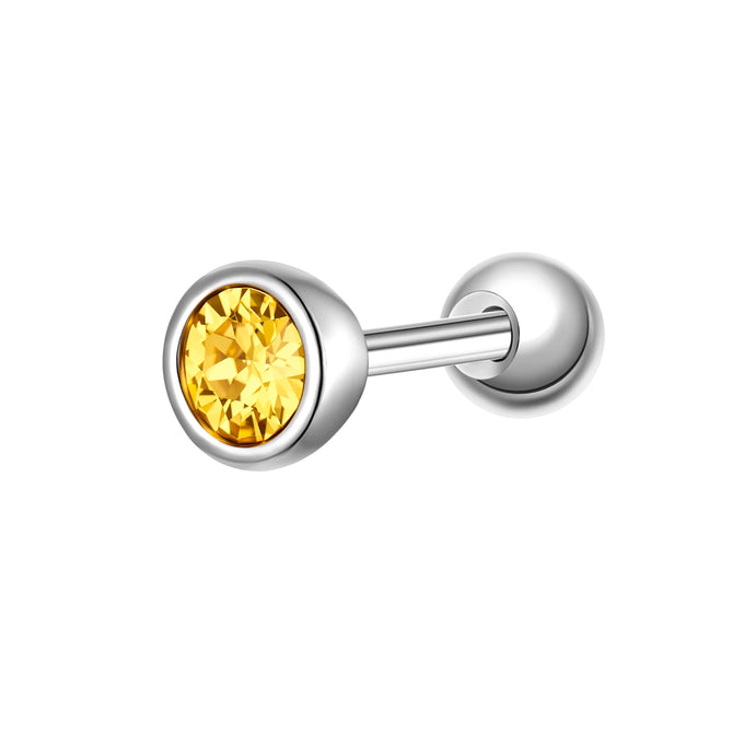 Piercing Sterling Silber Zirkonia gelb