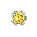 Piercing Sterling Silber Zirkonia gelb