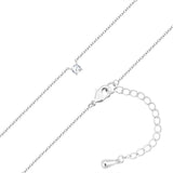 Kette mit Anhänger Zirkonia weiß