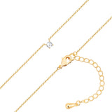 Kette mit Anhänger gelbgold Zirkonia weiß
