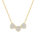 Kette mit Anhänger gelbgold Zirkonia weiß