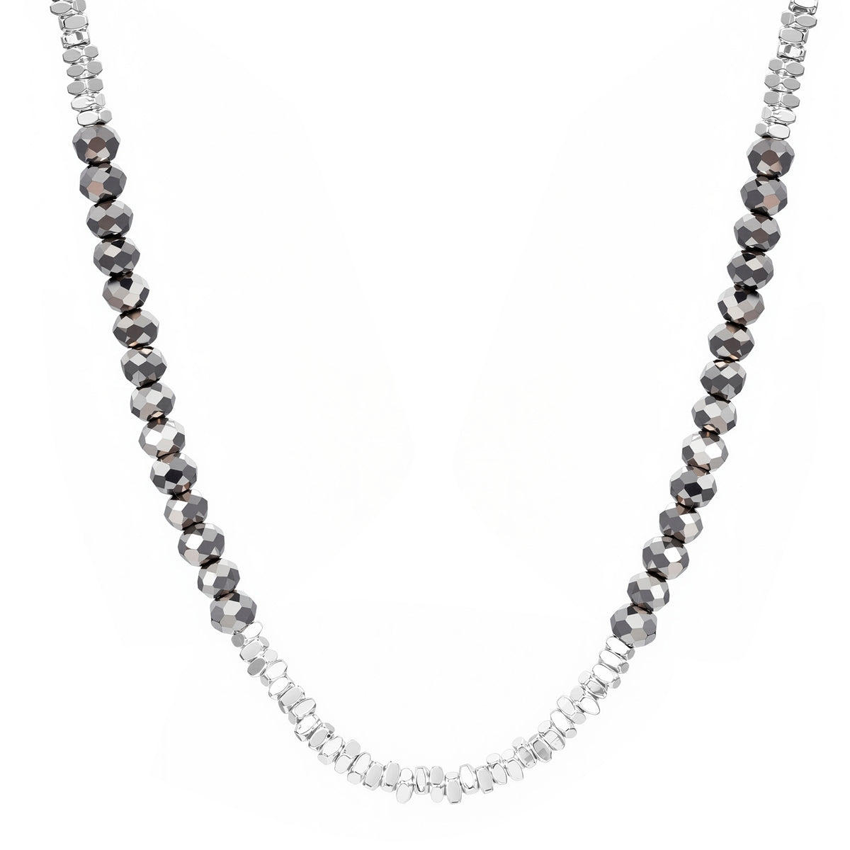 Kette Glas grau