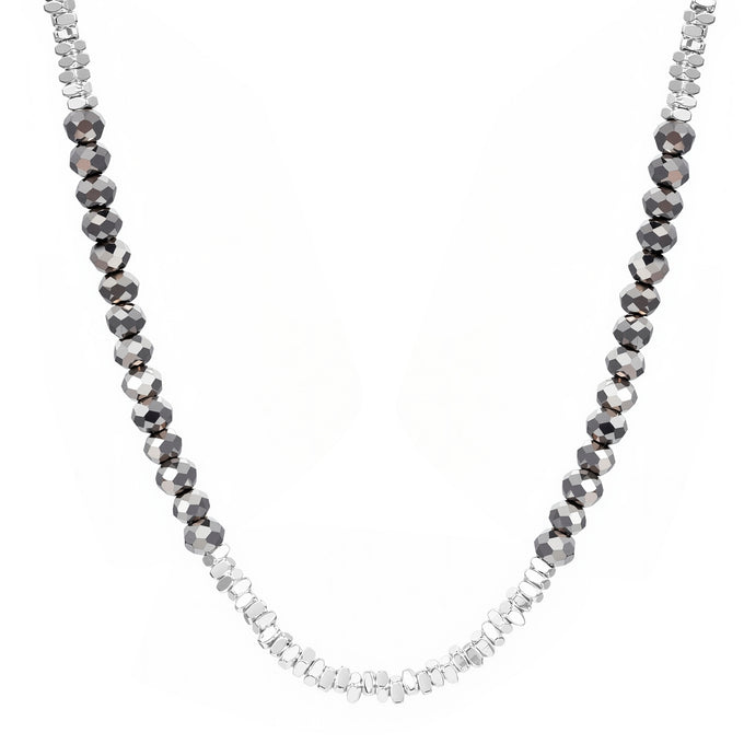 Kette Glas grau