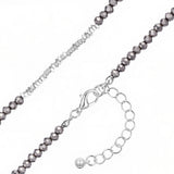 Kette Glas grau