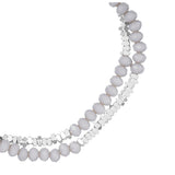Armband Glas grau