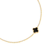 Armband Edelstahl gelbgold Achat schwarz