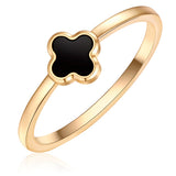 Ring Edelstahl gelbgold Achat schwarz