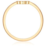Ring Edelstahl gelbgold