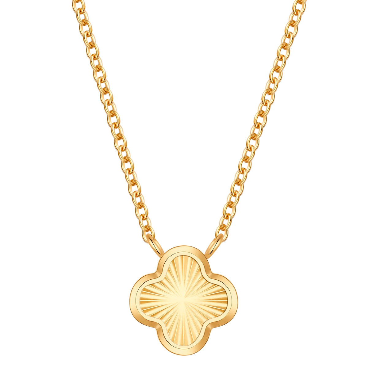 Kette mit Anhänger Edelstahl gelbgold