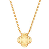 Kette mit Anhänger Edelstahl gelbgold