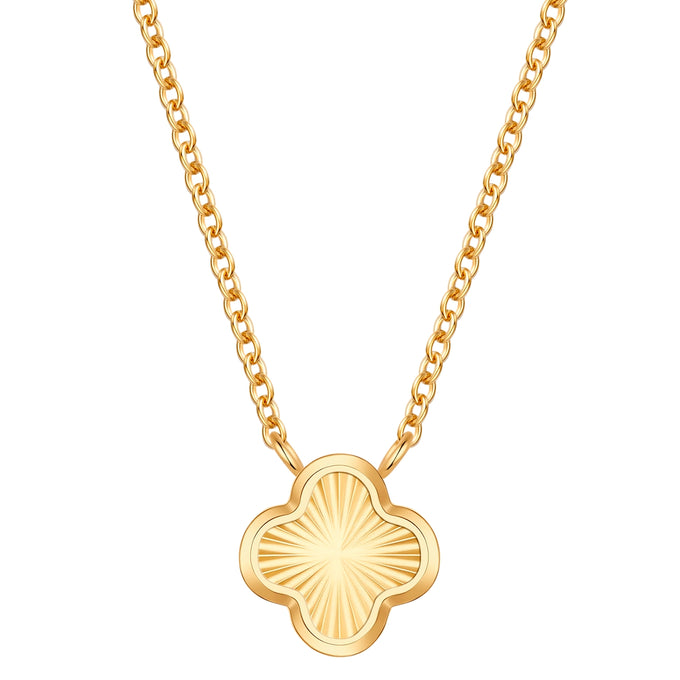 Kette mit Anhänger Edelstahl gelbgold