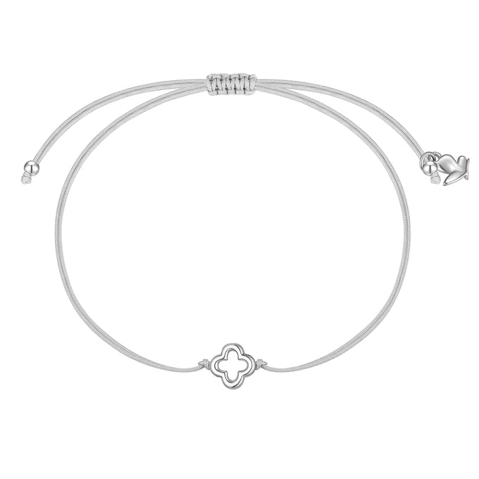Armband Edelstahl Textil (silber)