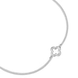 Armband Edelstahl Textil (silber)