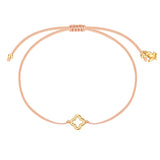 Armband Edelstahl gelbgold Textil (beige)