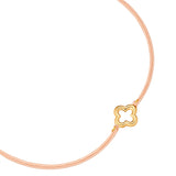 Armband Edelstahl gelbgold Textil (beige)