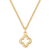 Kette mit Anhänger Edelstahl gelbgold