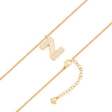 Kette mit Anhänger Edelstahl gelbgold Emaille weiß