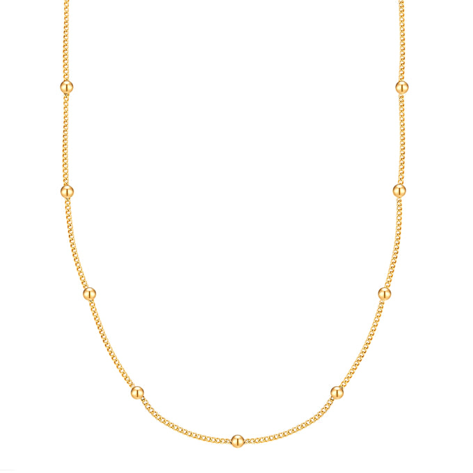 Kette Edelstahl gelbgold