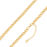 Kette Edelstahl gelbgold