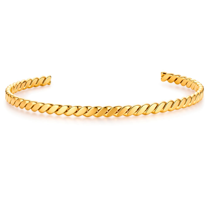 Armreif Edelstahl gelbgold