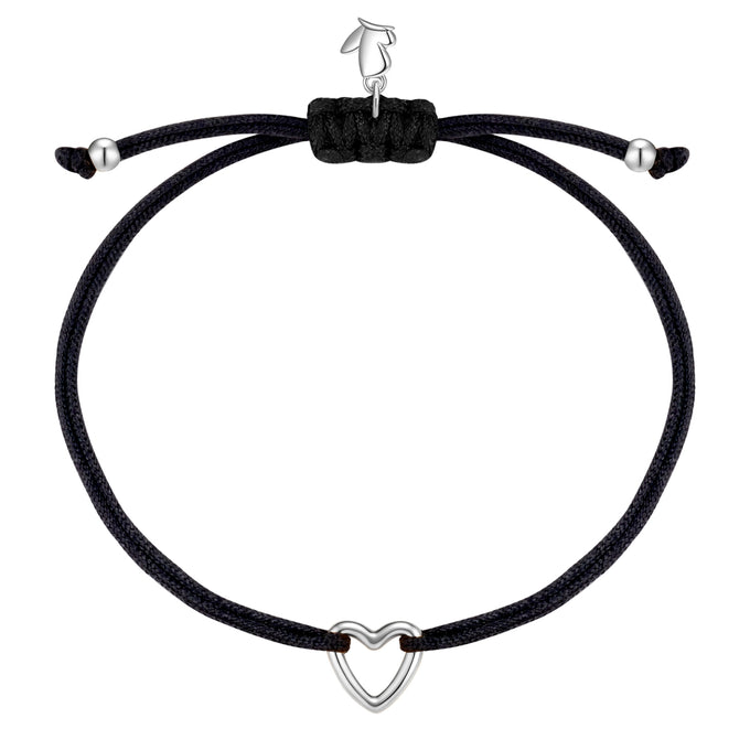 Armband Edelstahl Textil (schwarz)