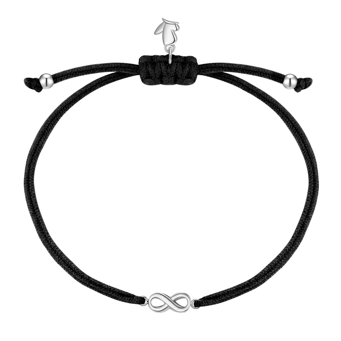 Armband Edelstahl Textil (schwarz)