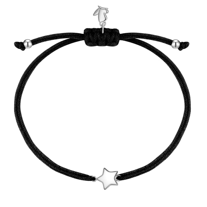 Armband Edelstahl Textil (schwarz)