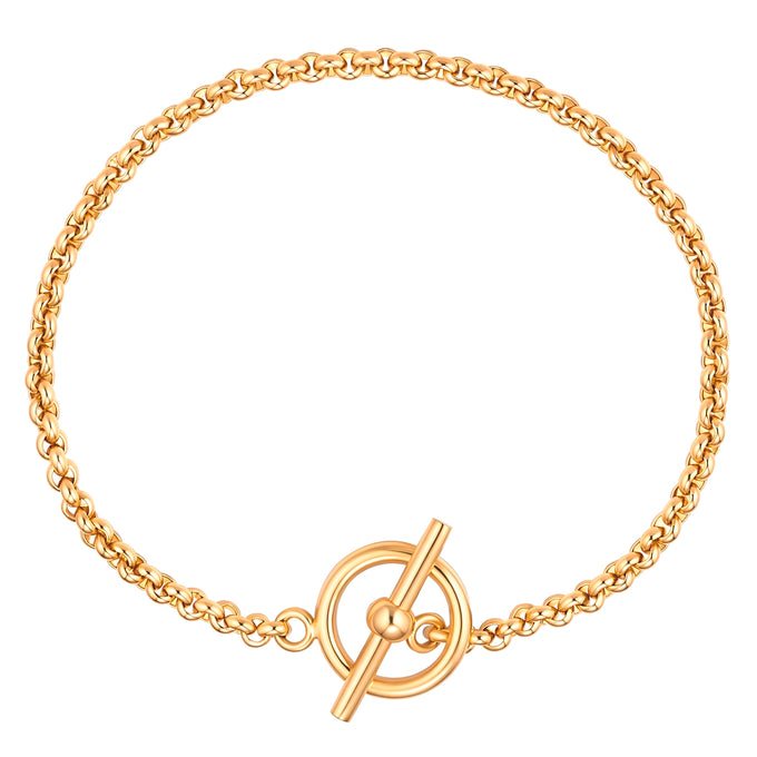 Armband Edelstahl gelbgold