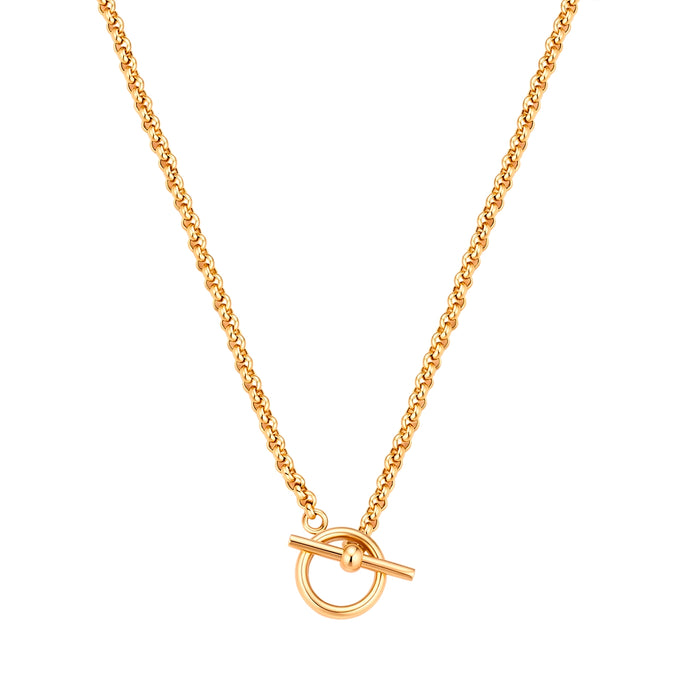Kette Edelstahl gelbgold
