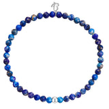 Armband Edelstahl Lapislazuli blau