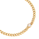 Armband Edelstahl gelbgold Kristalle von Swarovksi Opal