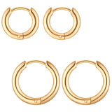2er Set Creolen Edelstahl gelbgold