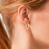 Creolen Edelstahl gelbgold