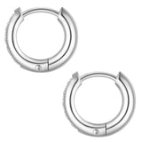 Creolen Edelstahl Kristalle von Swarovski® weiß