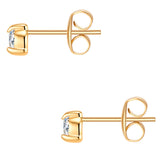 Ohrstecker Edelstahl gelbgold Kristalle von Swarovski® weiß